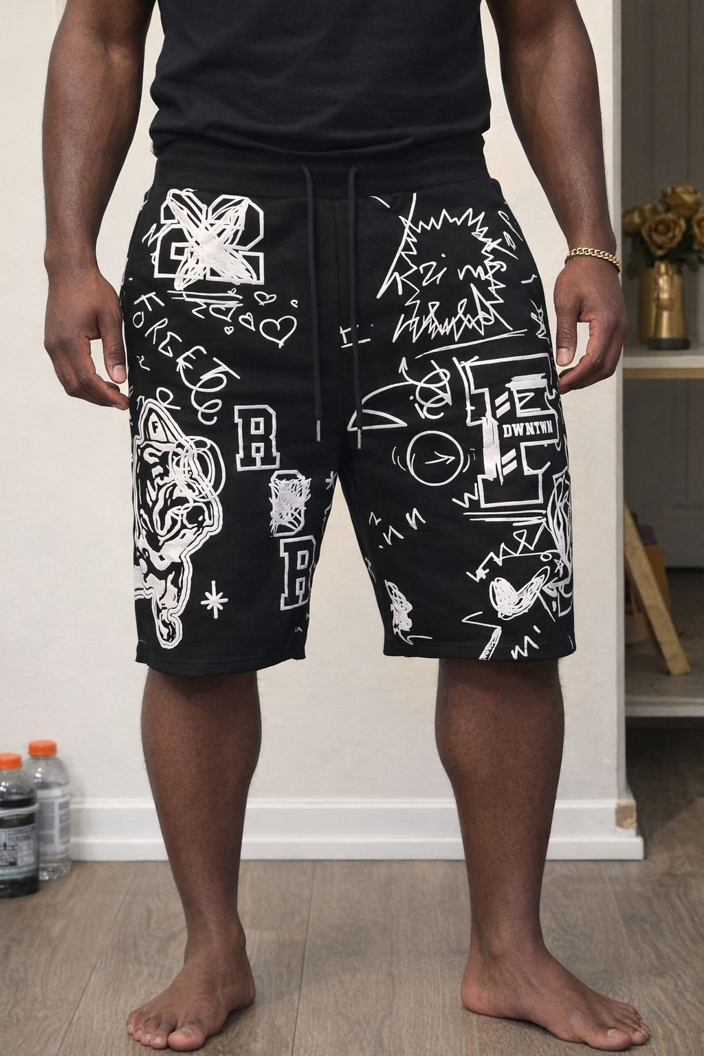 Men’s Graffiti sweat shorts