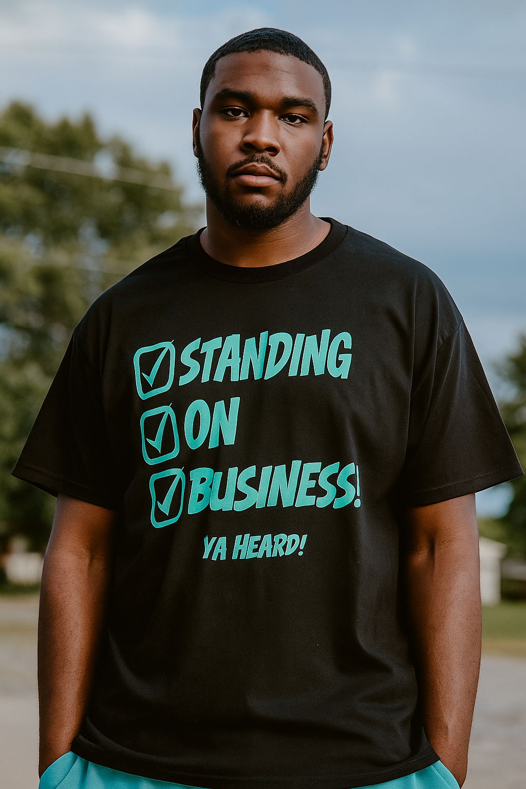 Standing on Business Ya Heard! Unisex Tee