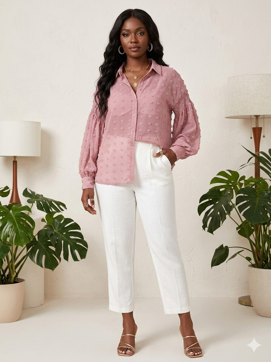 The Rosewood Romance Chiffon Blouse