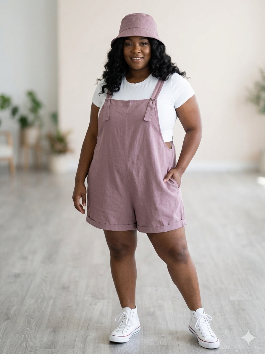 The Sienna Linen Overall Short