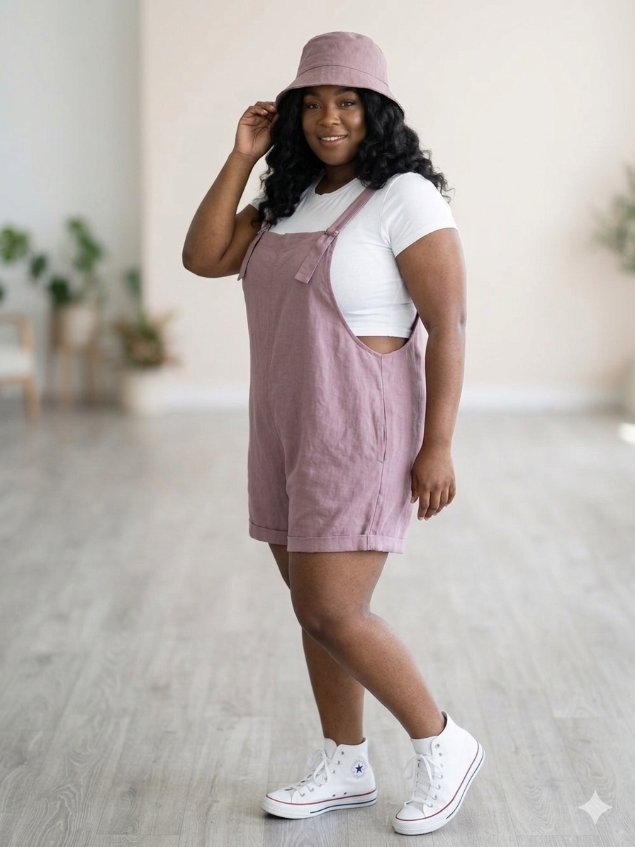 The Sienna Linen Overall Short