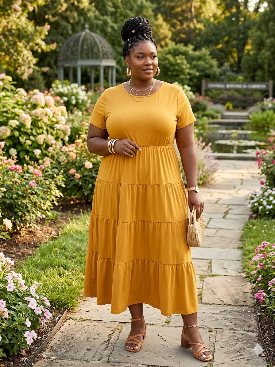 The Sunshower Tiered Maxi